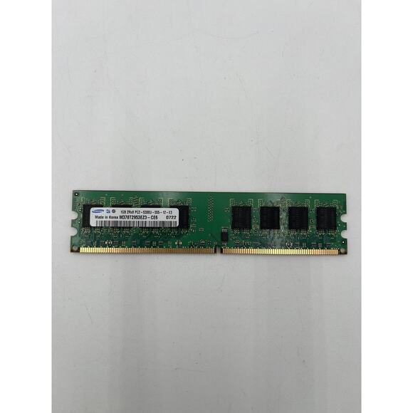 SAMSUNG Memory Module 1GB 2Rx8 PC2-5300U-555 -12-E3 M378T2953EZ3-CE6 - Picture 1 of 2